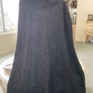 Ralph Lauren Charcoal Wool Long Skirt, size 14